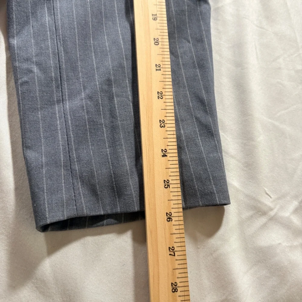 Jason Bolden x Worthington Pinstripe Blazer Womens 2X Blue White Stripe Jacket